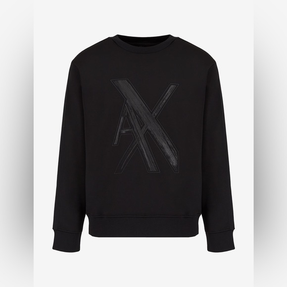 Armani Exchange OVERSIZED LOGO CREW NECK SWEATSHIRT - Picture 6 of 11